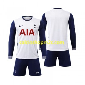 Tottenham Spurs Bambino Maglia Prima 2024/2025 Manica Lunga